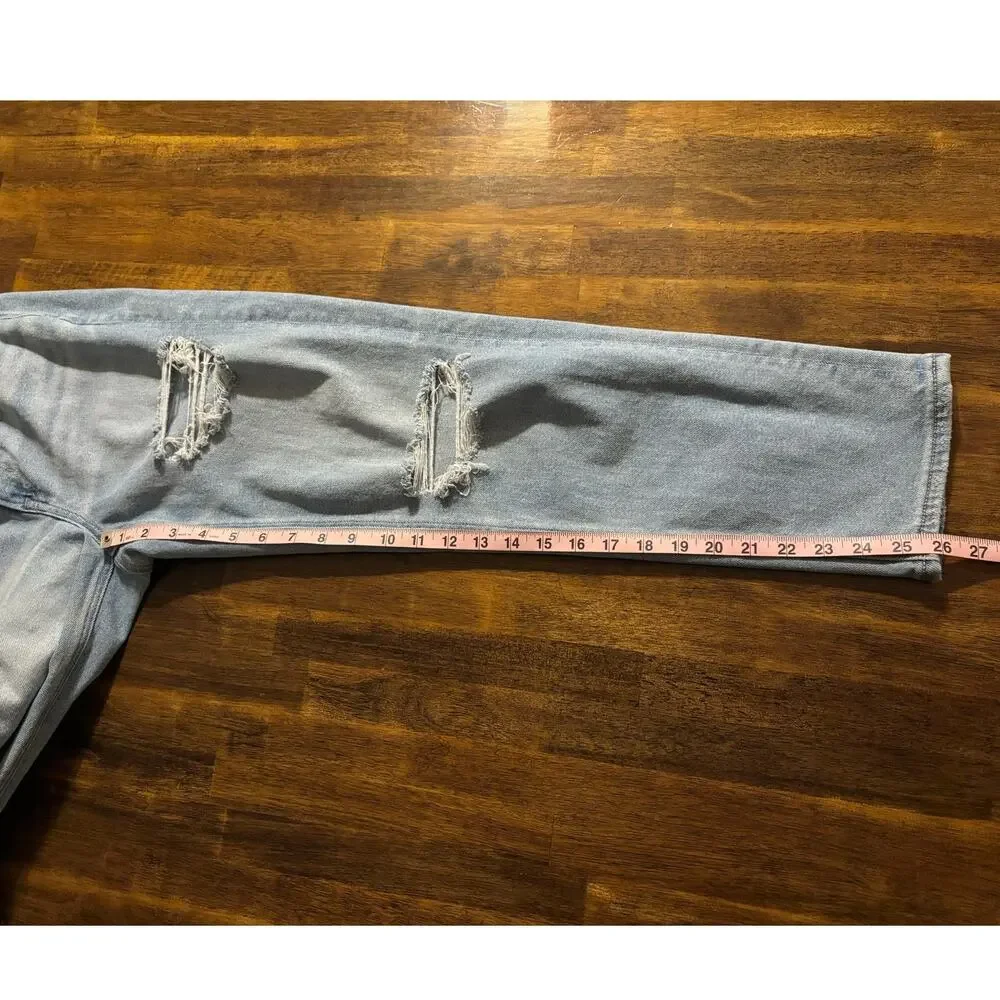 American Eagle Women’s 4 Short 26 x 26 Jeans Mom Straight High Rise Blue Denim